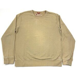Iron Resin Mens Sweatshirt size XL Freedom Riders Biker Faded Khaki French Terry